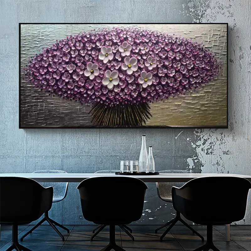 Lavender Dome Blossom Abstract Painting