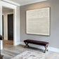 Ivory Rhythm Minimal Texture Painting