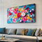 Vivid Bloom Drift Abstract Painting