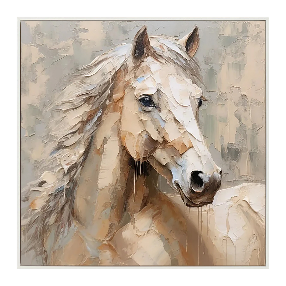 Majestic Spirit Horse Textured Painting