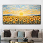 Sunrise Over Golden Sunflowers Painting