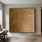 Golden Fragment Textured Abstract Painting