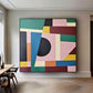 Modern Color Geometry Abstract Painting