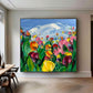 Sky Meadow Tulip Texture Painting