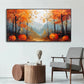 Pumpkin Glow Autumn Forest Painting