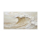 Golden Crest-Beige Ocean Wave Painting
