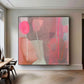 Blush Silence Pink Abstract Painting