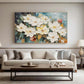 Ivory Bloom White Floral Painting
