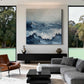 Tempest Blue Ocean Impasto Painting