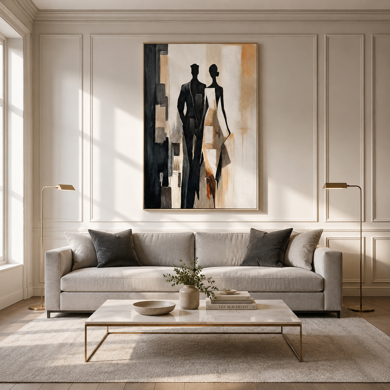 Ethereal Duo Modern Abstract Couple Painting #PH0105£¨3£©