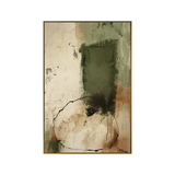 Mossy Earth Abstract Canvas Art