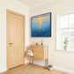 Sunlit Ripple Ocean Impasto Oil Painting
