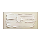 Pure White Thick Texture Abstract Painting