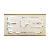 Pure White Thick Texture Abstract Painting