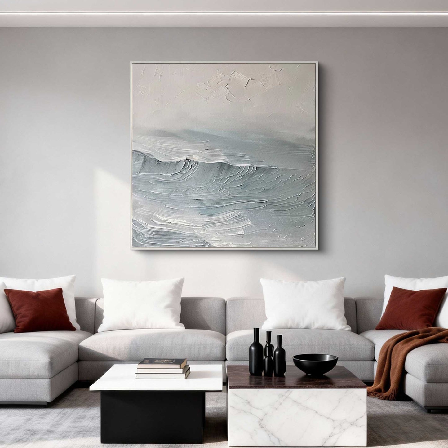 Calm Surf Impasto Painting