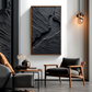 Black Abstract Textured Painting #ART70