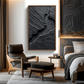Black Abstract Textured Painting #ART70