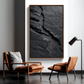Black Textured Abstract Painting #ART71