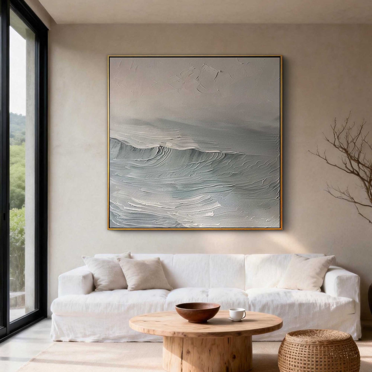 Calm Surf Impasto Painting