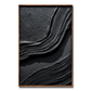 Black Minimalist Textured Wall Art #ART72
