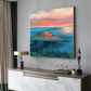 Sunset Horizon Abstract Painting