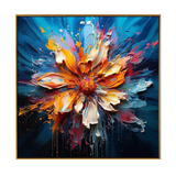 Aurora Bloom 3D Impasto Abstract Floral Painting