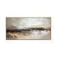 Black Gold Horizon Abstract Painting