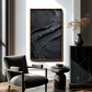 Black Textured Abstract Painting #ART74