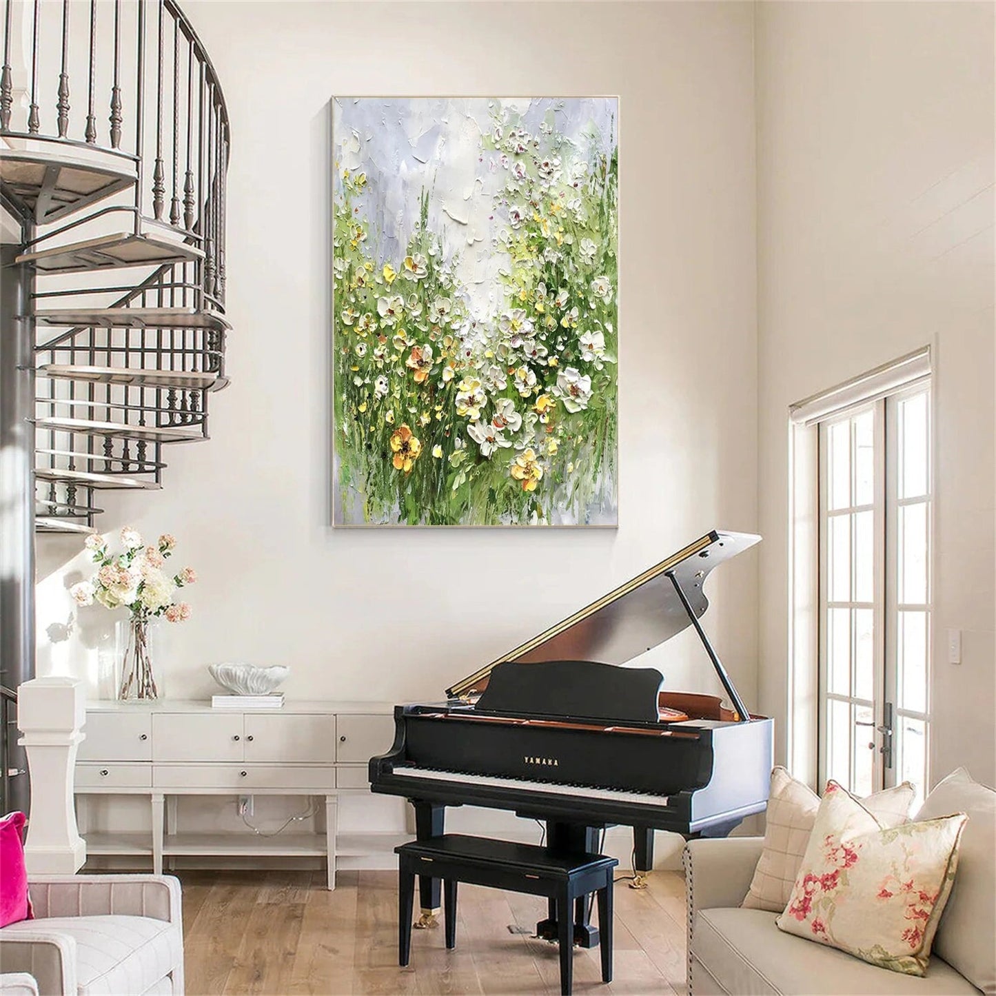 Spring Meadow Whisper Floral Painting