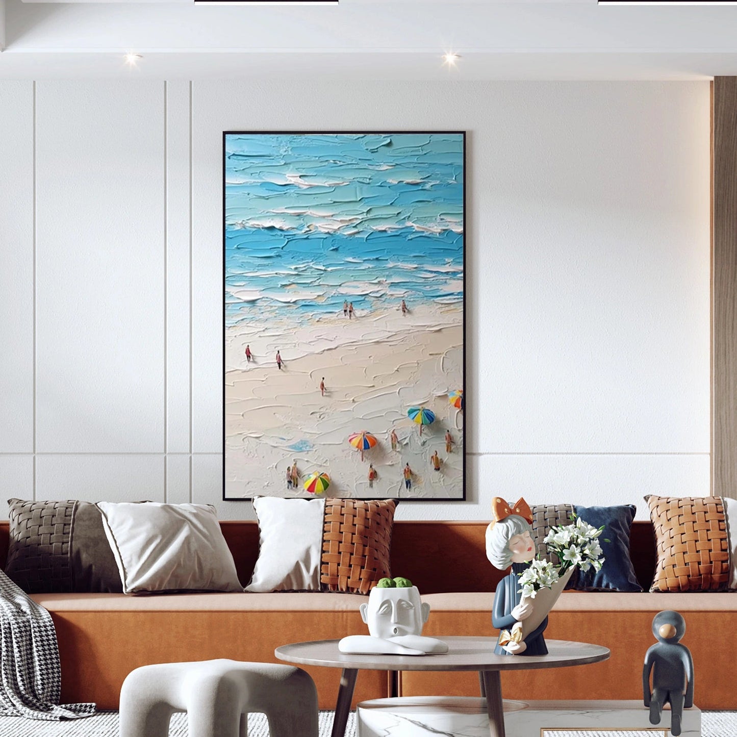 Emerald Tide-Green Seascape Painting