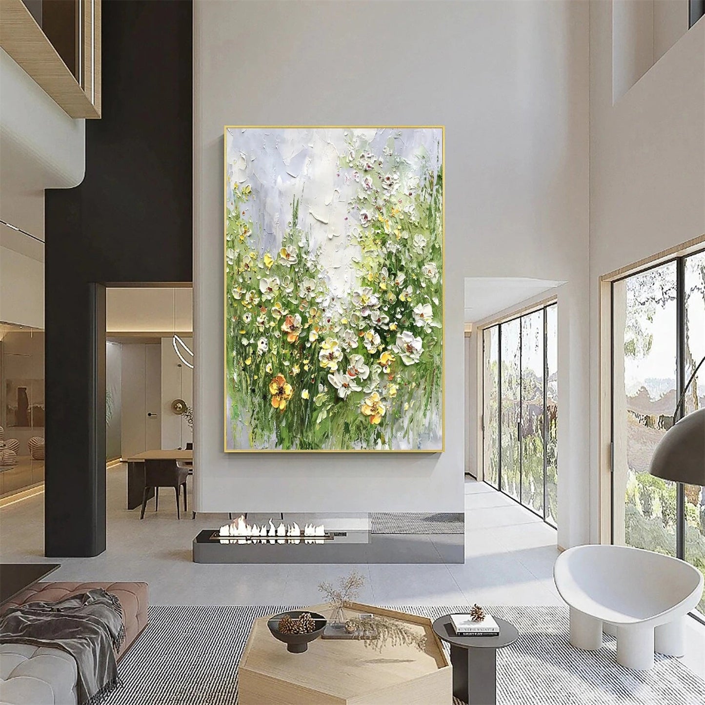 Spring Meadow Whisper Floral Painting