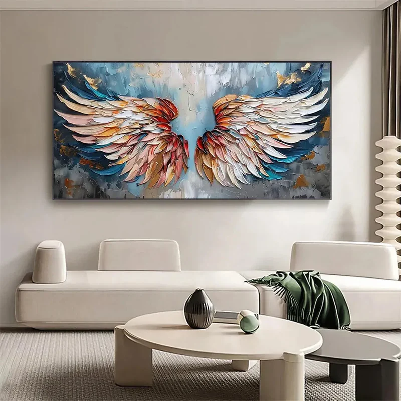 Abstract Angel Feather Painting