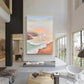 Sunset Coral-Sand Seascape Painting