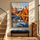 Alpine Ember Autumn Landscape Painting