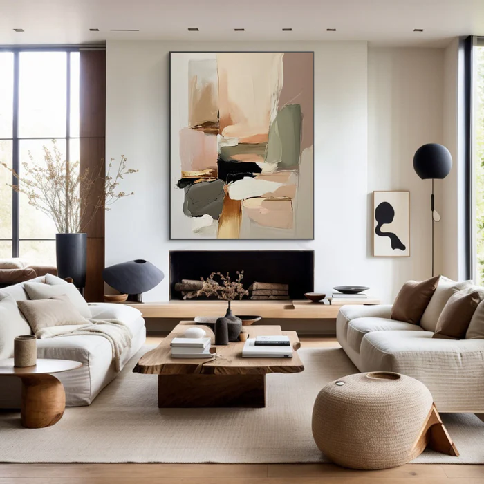 Warm Balance Abstract Painting