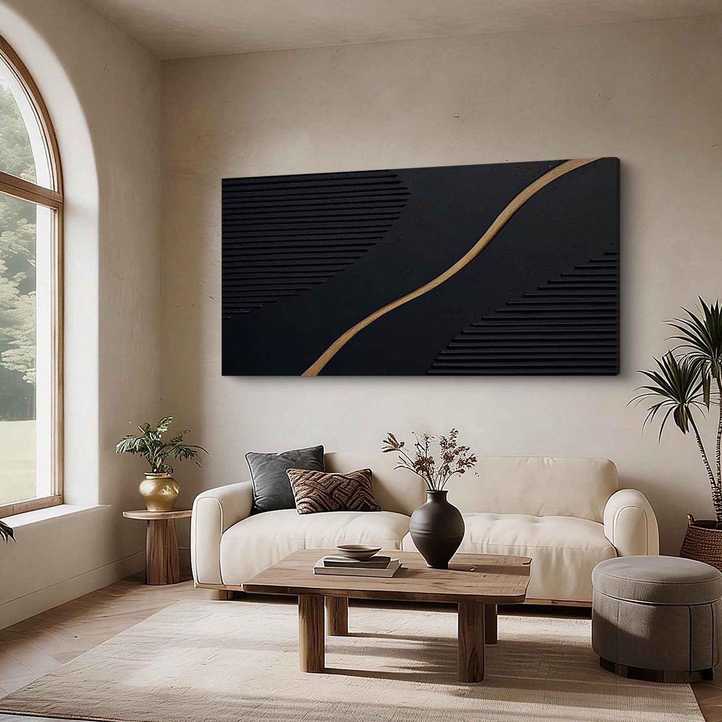Golden Rhythm Geometric Abstract