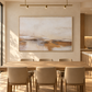 Quiet Horizon Neutral Abstract Painting