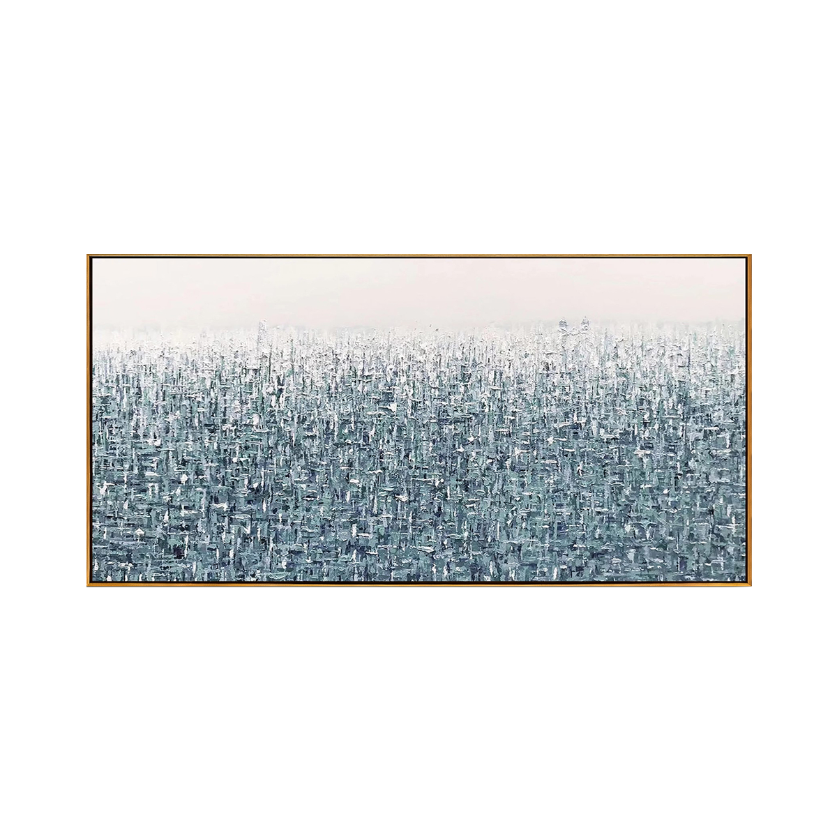 Teal Haze Abstract Painting