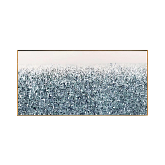 Teal Haze Abstract Painting