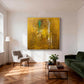 Golden Haze Abstract Painting