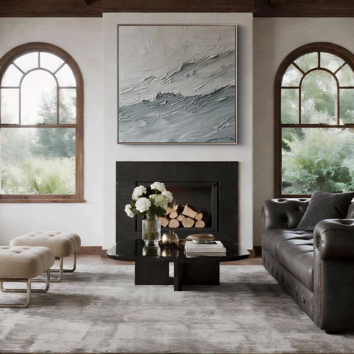 Tidal Flow Impasto Painting