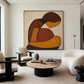 Cocoon Glow Ochre Figurative Painting