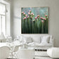 Mistfall Blush Rose Abstract Painting