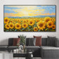 Golden Sunflower Horizon Painting