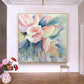 Blush Serenity Floral Abstract Painting