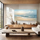 Golden Horizon-Beach Seascape Painting