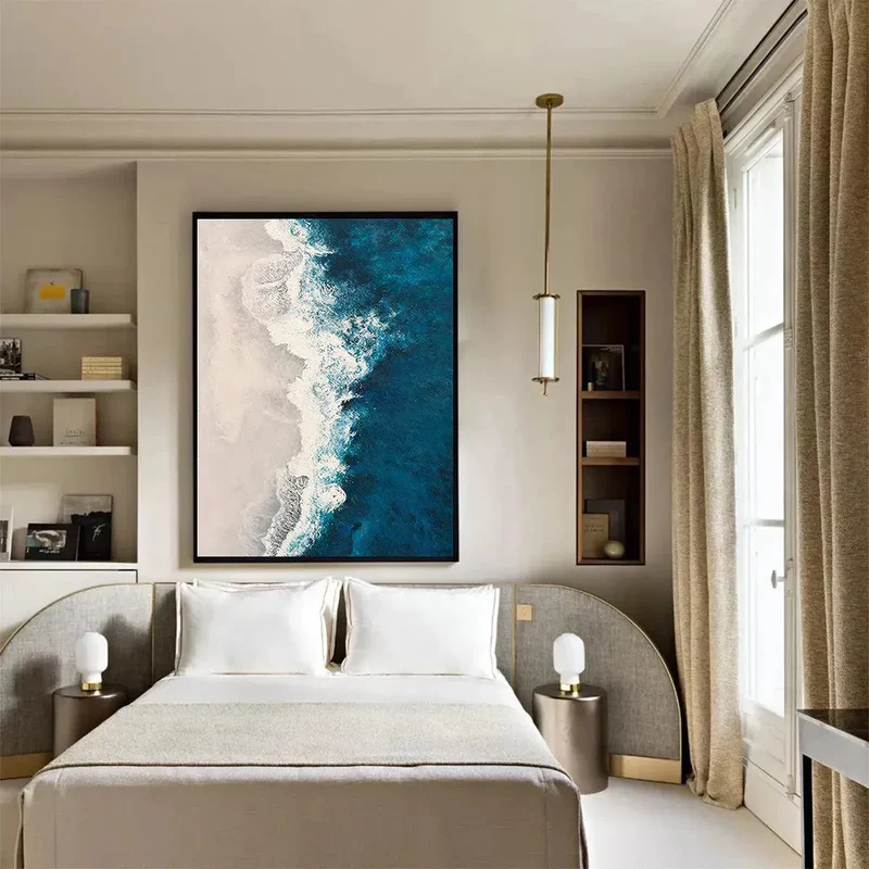 Ocean Whisper Coastal Abstract Painting