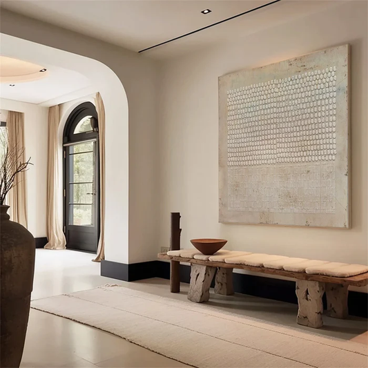 Tranquil Balance Minimal Relief Painting