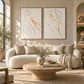 Whisper Bloom White Floral 3D Painting Set Set of 2