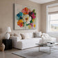 Vibrant Bloom Impasto Floral Oil Painting